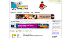 Desktop Screenshot of homeworkanswered.com